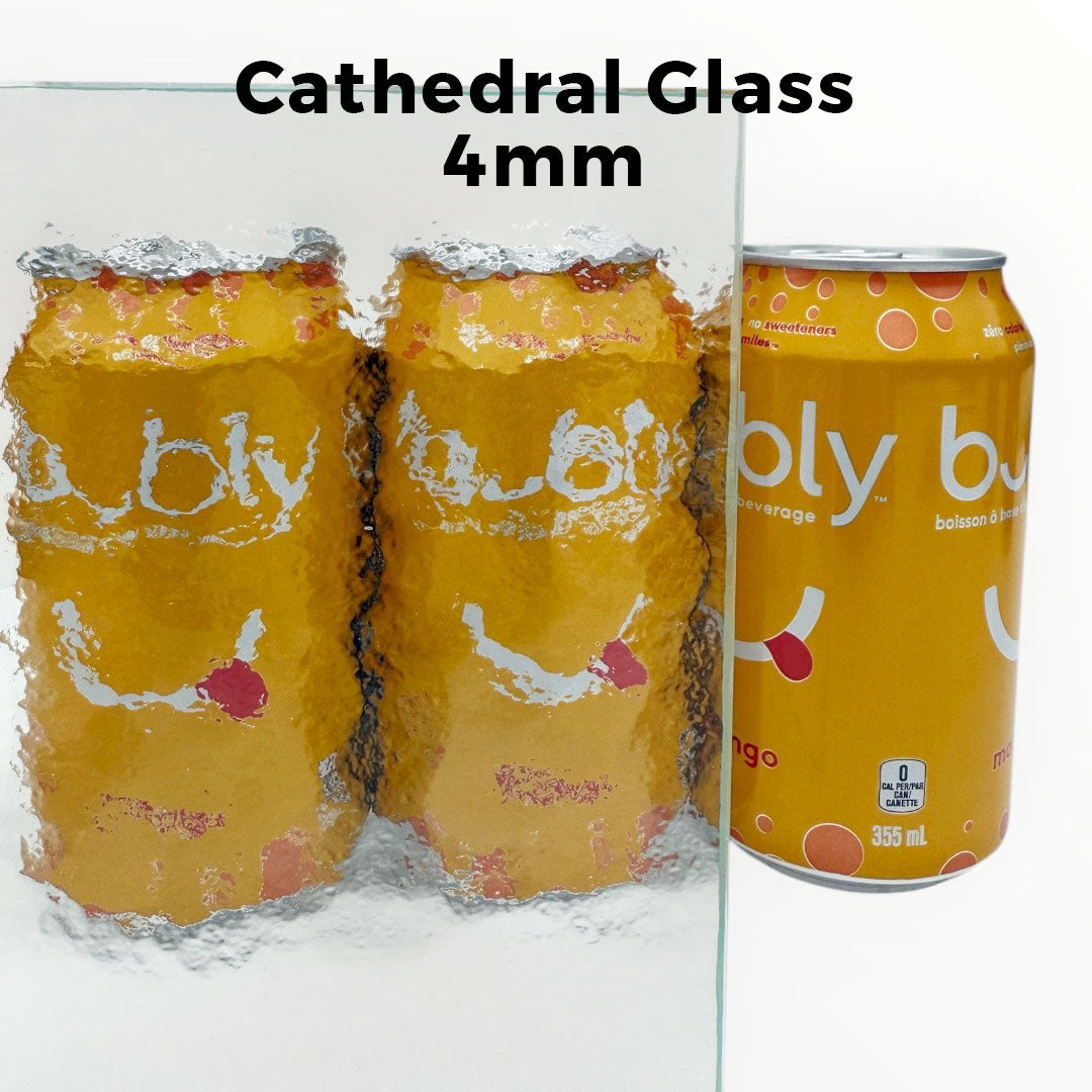 4mm, Cathedral Glass, Not Tempered, No Edges Polishing