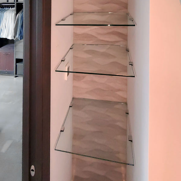 6mm, Clear Glass Shelves, Not Tempered, Polished Edges