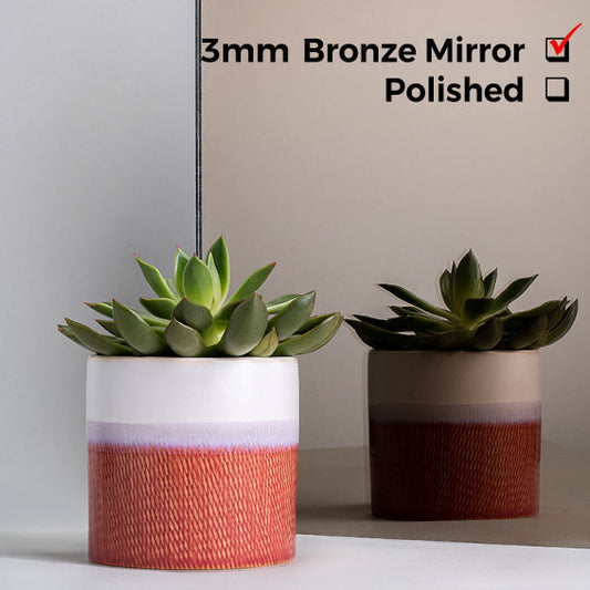 5mm, Cut to Size Bronze Mirror, No Edges Polishing