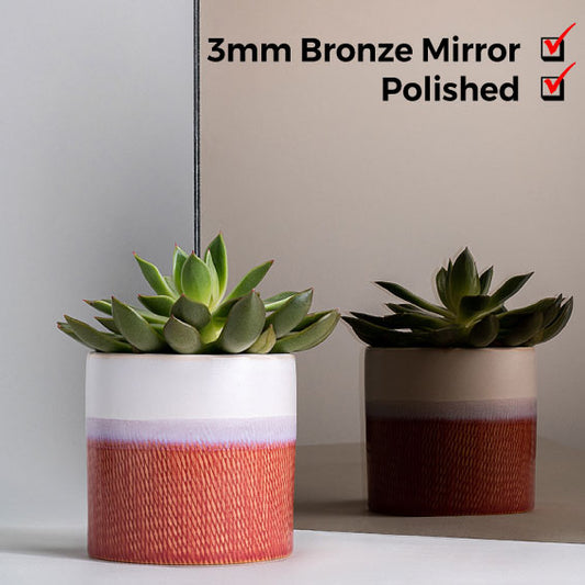 5mm, Bronze Mirror, Polished Edges