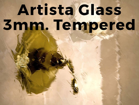 3mm, Tempered Artista Glass Shelves, Polished Edges