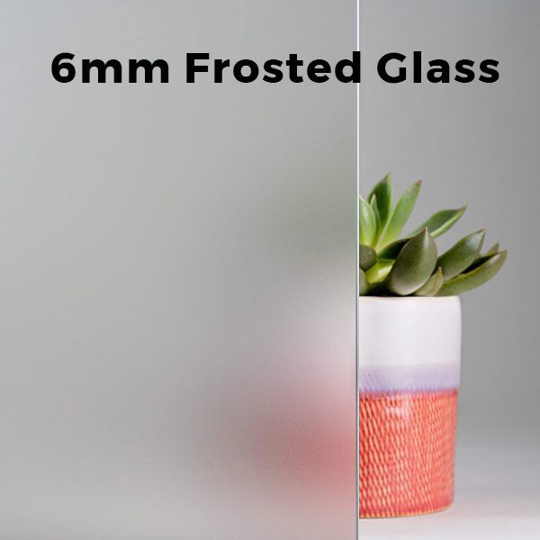 6mm, 12" x 36" Frosted Glass Shelves, Not Tempered, Polished Edge