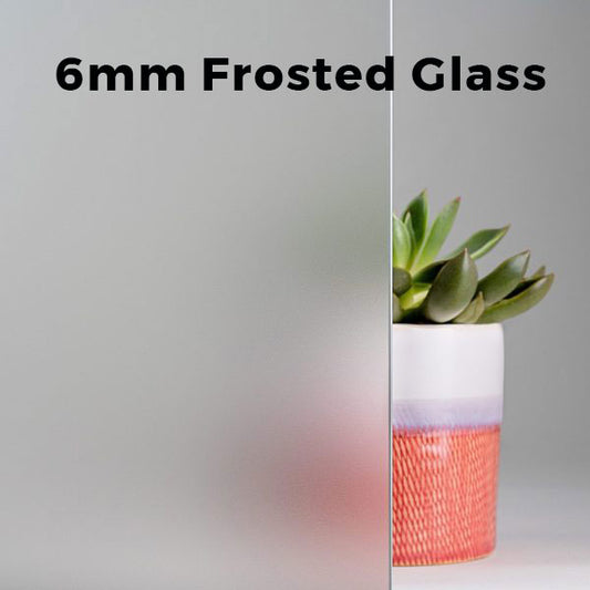 6mm, Frosted Glass Shelves, Not Tempered, Polished Edges