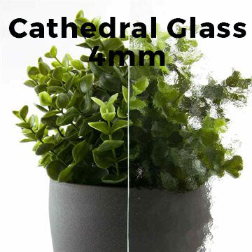 4mm, Cathedral Glass Shelves, Not Tempered, Polished Edges
