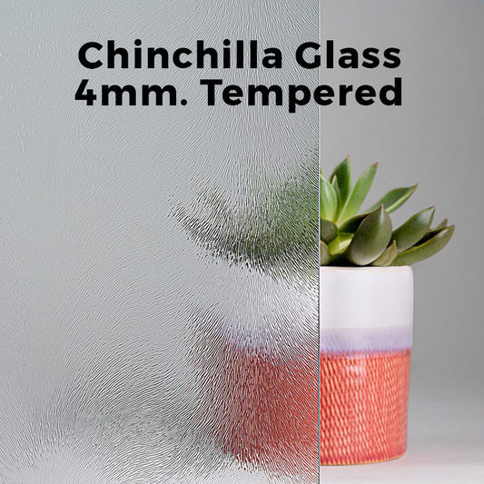 4mm, Tempered Chinchilla Glass Shelves, Polished Edges