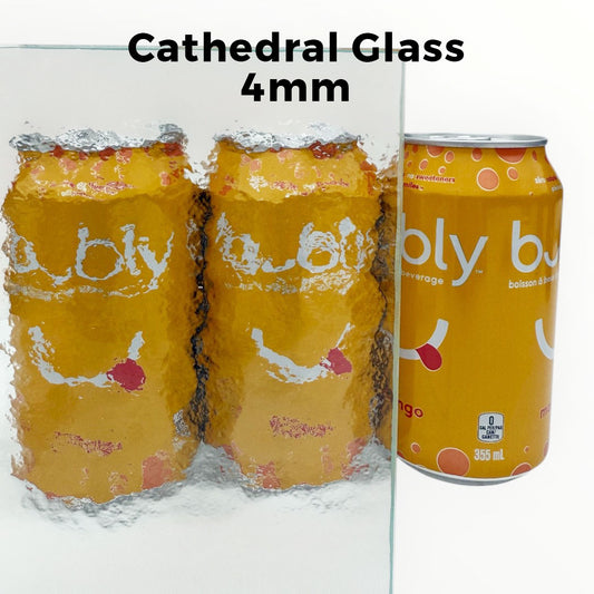 4mm, Cathedral Glass Shelves, Not Tempered, Polished Edges