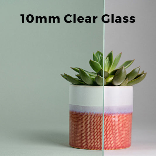 10mm, Clear Glass Shelves, Not Tempered, Polished Edges