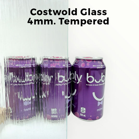 4mm, Tempered Costwold Glass Shelves, Polished Edges