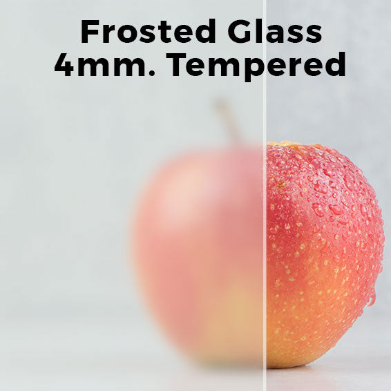 4mm, Tempered Frosted Glass Shelves, Polished Edges