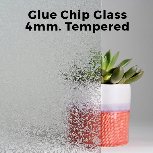 4mm, Tempered Glue Chip Glass, Polished Edges