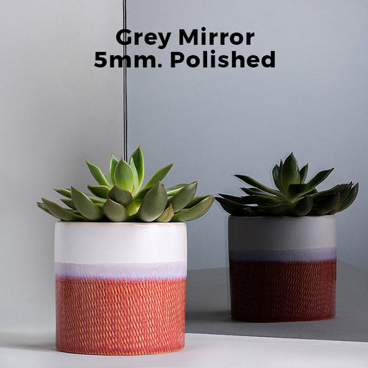 5mm, Grey Mirror, Polished Edges