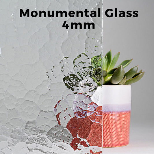 4mm, Monumental Glass, Not Tempered, Polished Edges