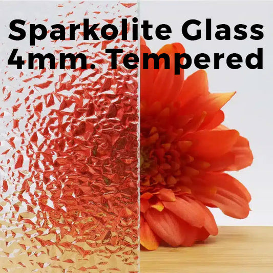 4mm, Tempered Sparkolite Glass Shelves, Polished Edges